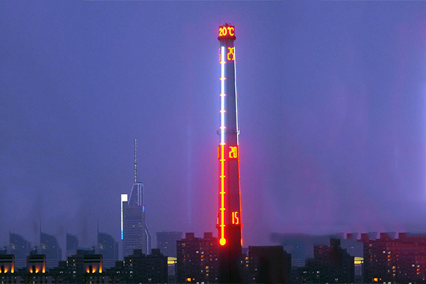 煙囪亮化設計-滿足城市夜景美化