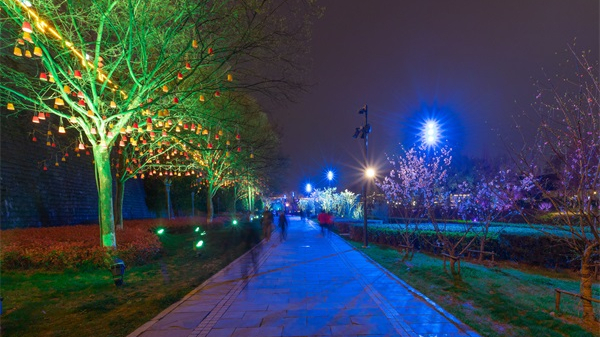 公園夜景燈光亮化如何做才能吸引人？