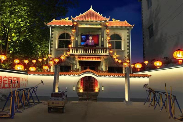 河南省安陽(yáng)市農(nóng)村亮化工程施工后效果